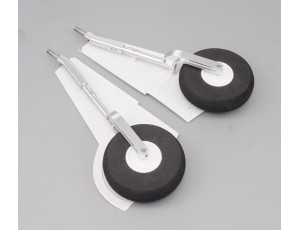 Taft-Hobby 1.45M Yak-11 V2 Red Main Landing Gear Strut & Wheel Set